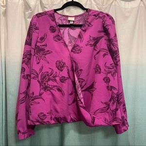 Bright Pink Floral Shirt